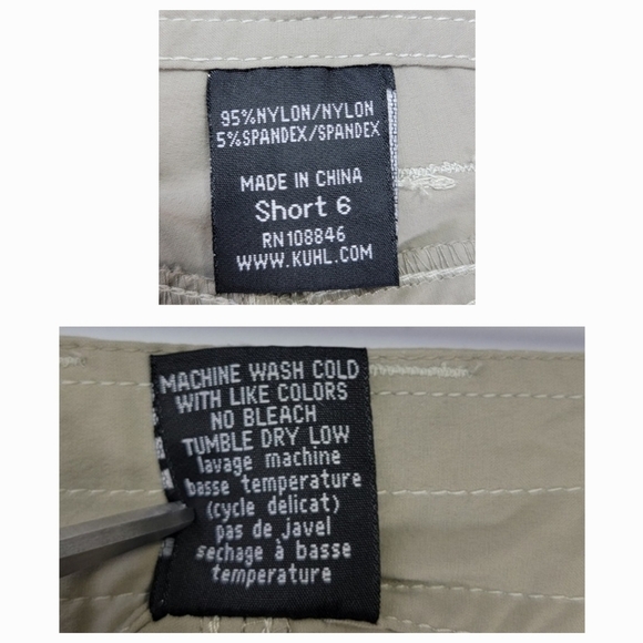 Kuhl Tan/Khaki Horizon Convertible Hiking Outdoor Active Pants/Shorts Sz 6 Short - Picture 14 of 16